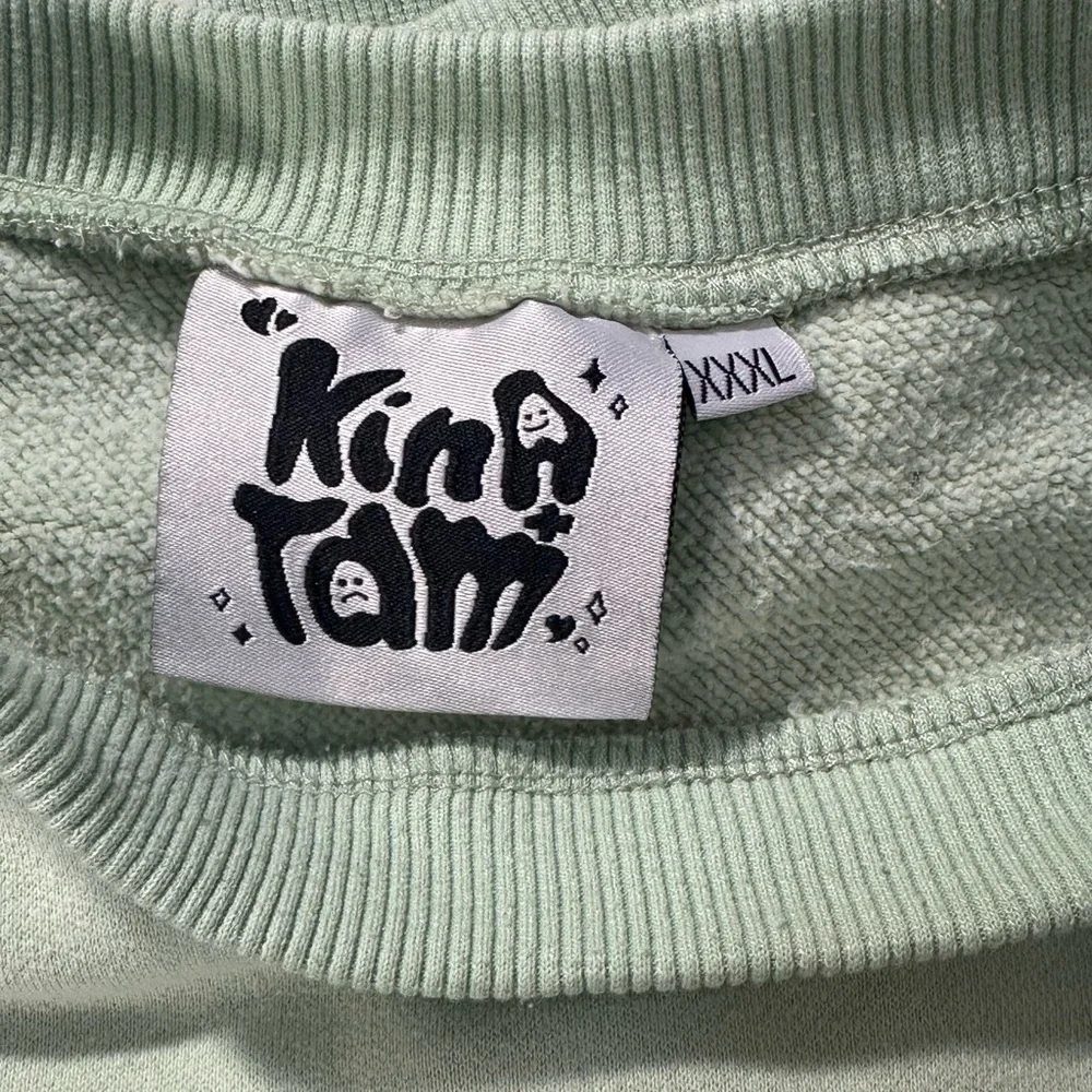 Kina and Tam I’m Okay Mint Sweatshirt Size XXXL Long Sleeve Organic Cotton Emo - Picture 4 of 7